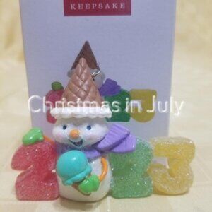 Hallmark 2023 Sweet Decade snowman series Christmas Ornament